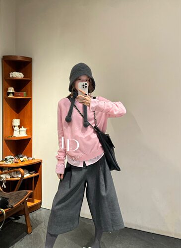 非实价2026秋季新款时尚气质高品质宽松百搭休闲显瘦羊绒毛衣女