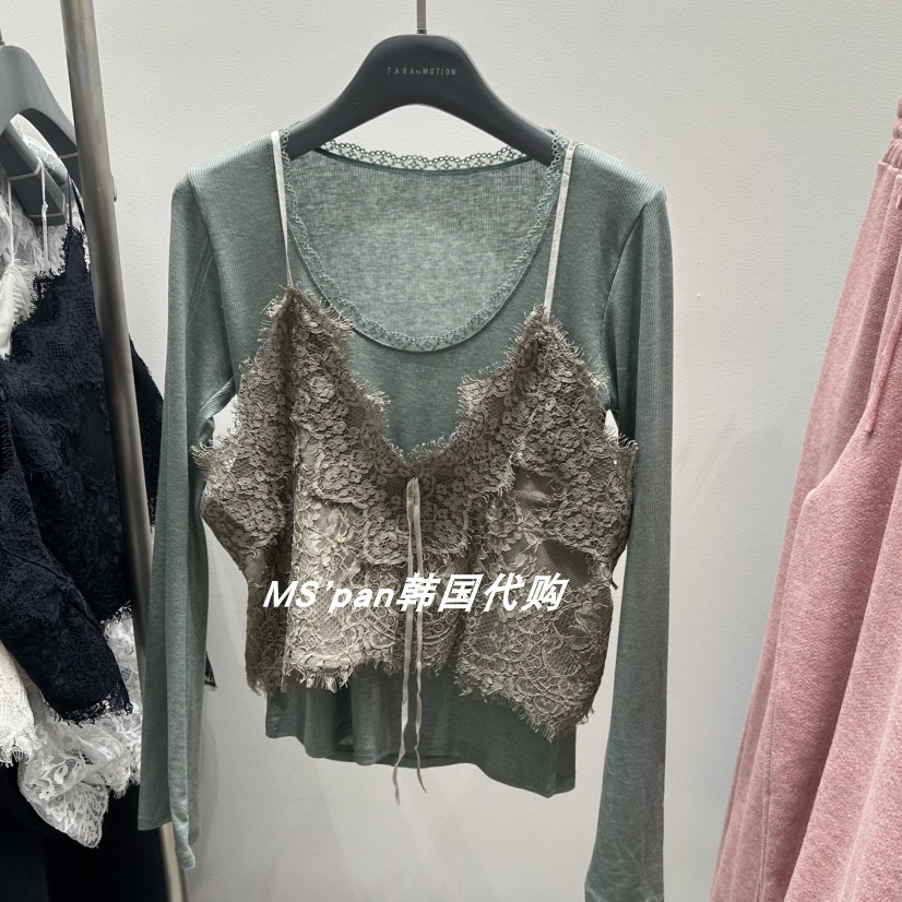 直邮韩国东大门代购女装2025冬季新款可调节肩带洋气百搭吊带背心