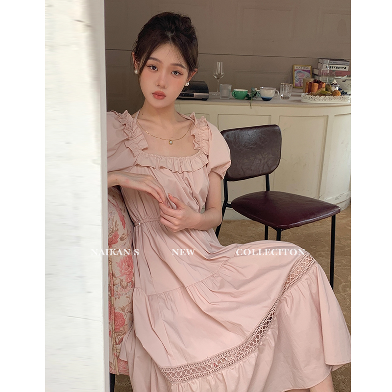 【品牌升级】奈看【桃乐丝彼园】法式温柔粉色氛围感连衣裙甜美,女装/女士精品,连衣裙,淘宝优惠券,粉丝福利购,淘宝优惠卷