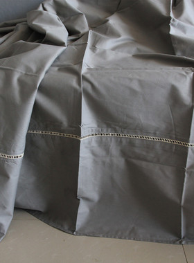 外贸床单单件纯棉工艺床单纯棉灰色全棉纯色床单睡单特价清仓处理