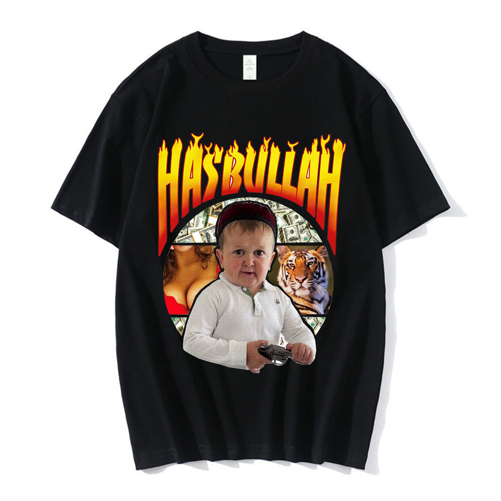 thumbnail for Hasbulla Fighting Meme T Shirt Men Women Mini Khabib Blogger