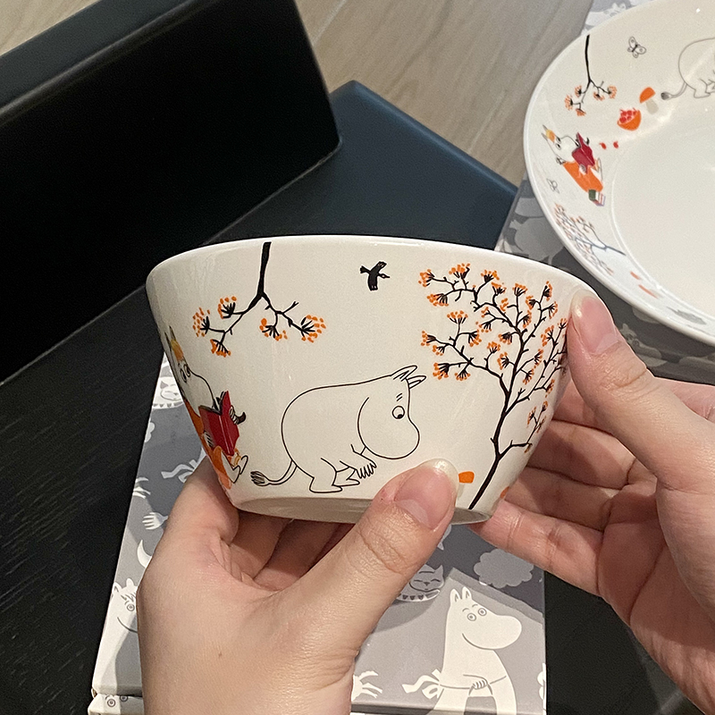 蓝莲花moomin骨瓷餐具套装