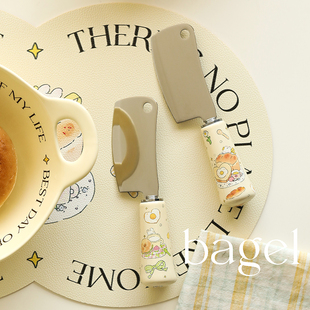 蓝莲花家居多功能迷你刀420不锈钢小菜刀厨房黄油刀儿童水果刀