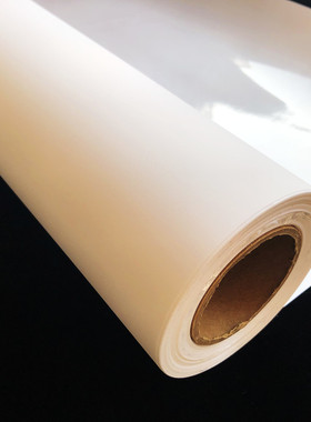 背胶防水丝绢布亚光自粘白画布弱溶剂颜料染料不干胶细腻光滑光泽