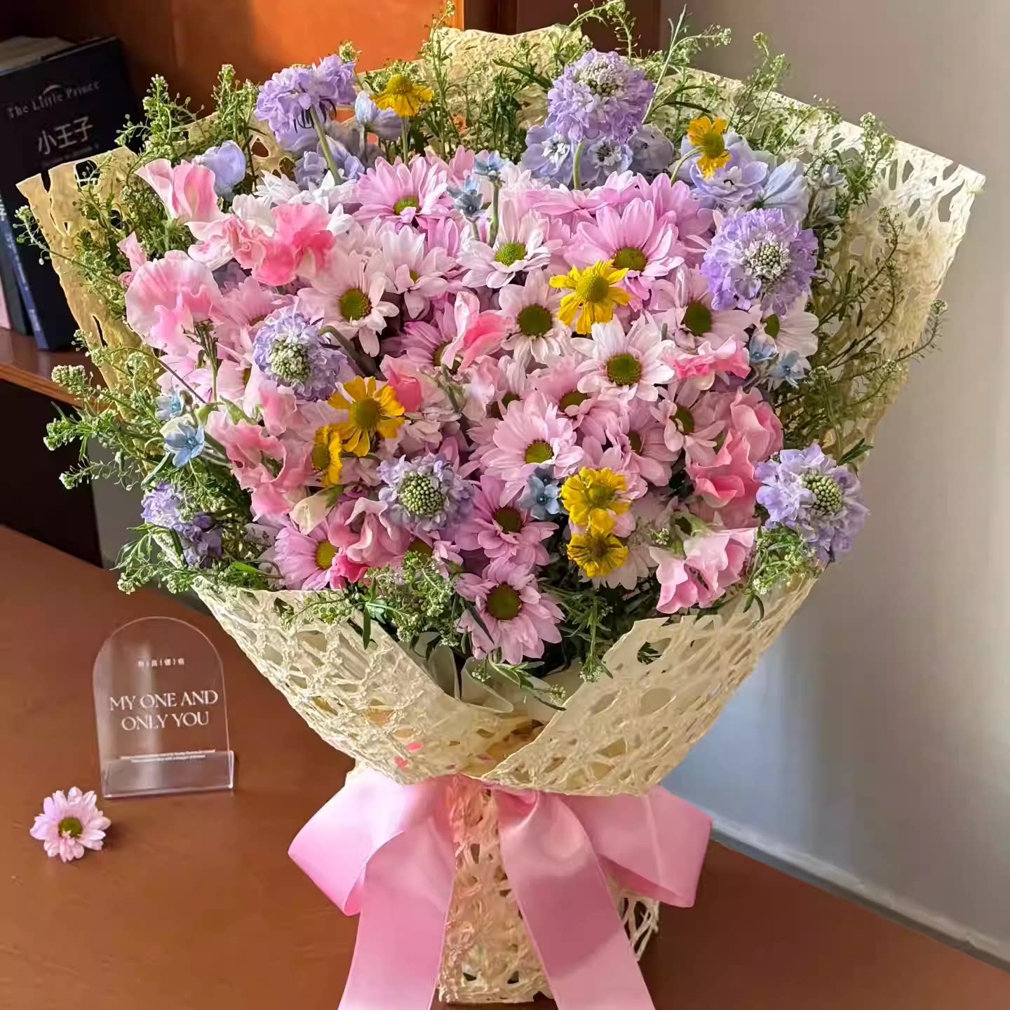 北京鲜花同城速递配送小雏菊自然风上海杭州南京苏州宁波生日花束