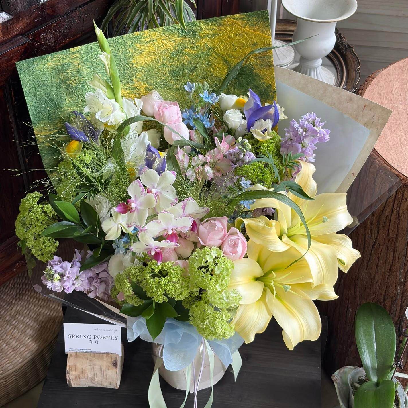 母亲节北京鲜花同城速递配送百合玫瑰花束杭州苏州合肥宁波南京