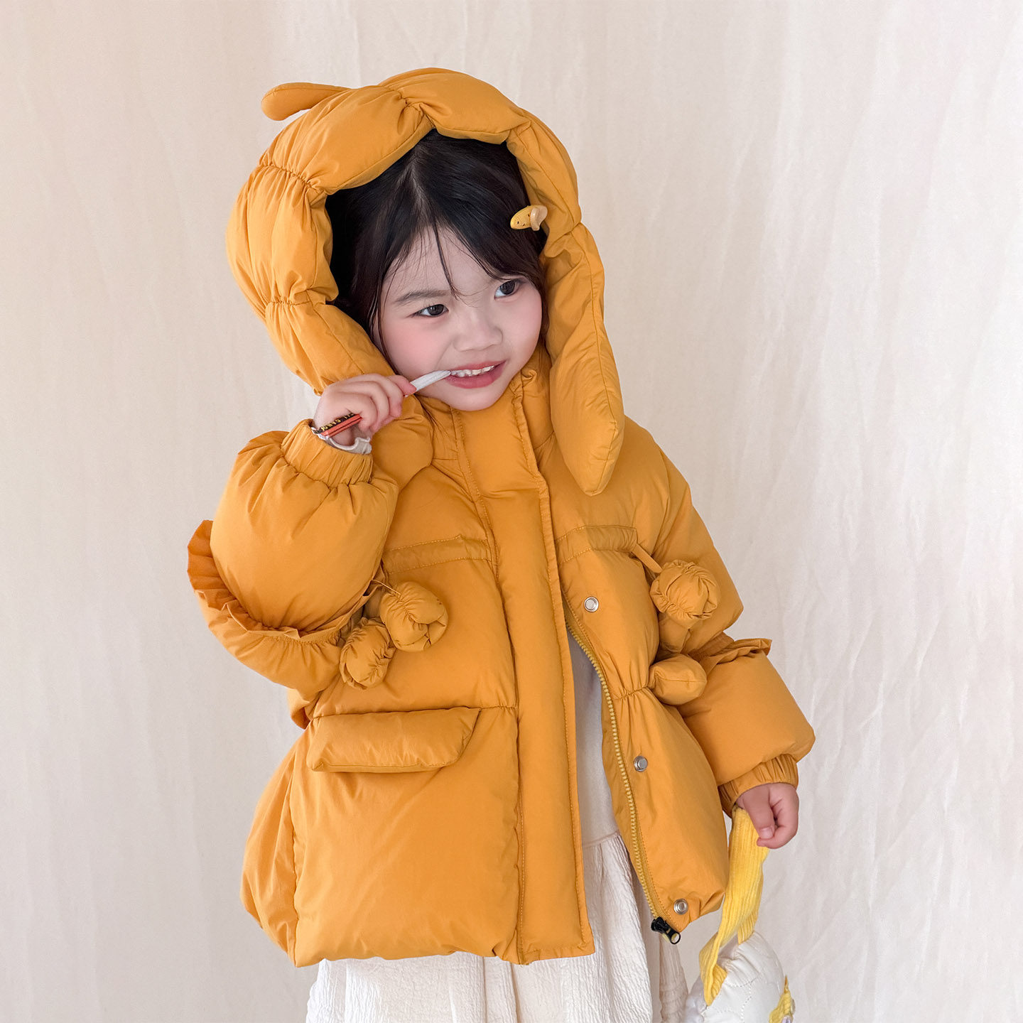 女童羽绒服中长款加厚婴幼儿小童幼童女宝宝2026新款外套冬季外穿