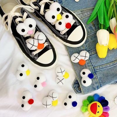 大眼睛鞋带扣配饰鞋花