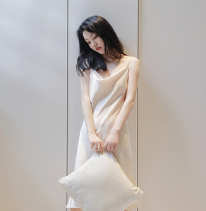 2023年新款睡衣女夏季冰丝薄款性感吊带高级网红风高个子丝绸睡裙