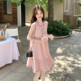 甜美少女风减龄粉色无袖背心连衣裙女夏2025新款小个子裙子超好看，女装连衣裙，2C198