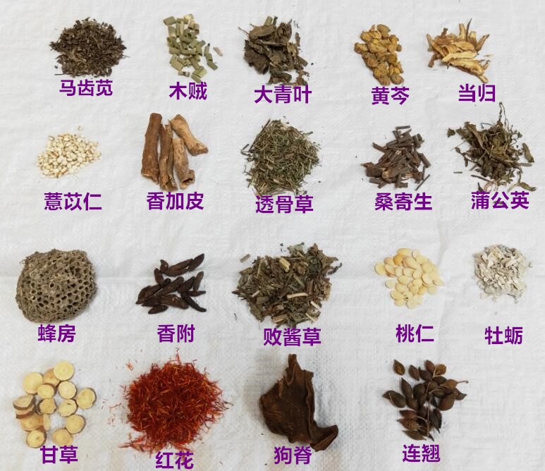 中草药泡脚调理止由刺侯子寻常由