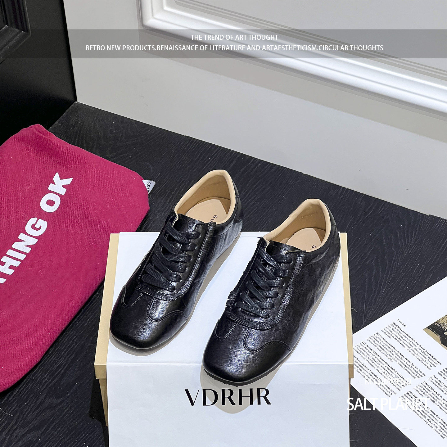 黑色复古德训鞋女2026春季新款平底休闲厚底内增高板鞋百搭阿甘鞋,女鞋,德训鞋,淘宝优惠券,粉丝福利购,淘宝优惠卷