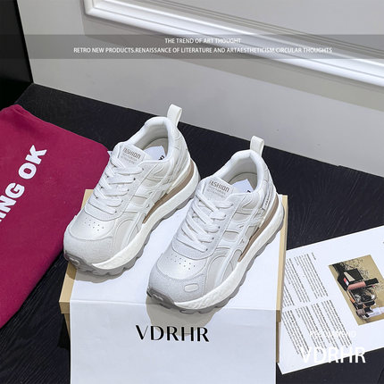 小个子老爹鞋女超火2025秋季新款爆款厚底内增高7CM运动休闲鞋女