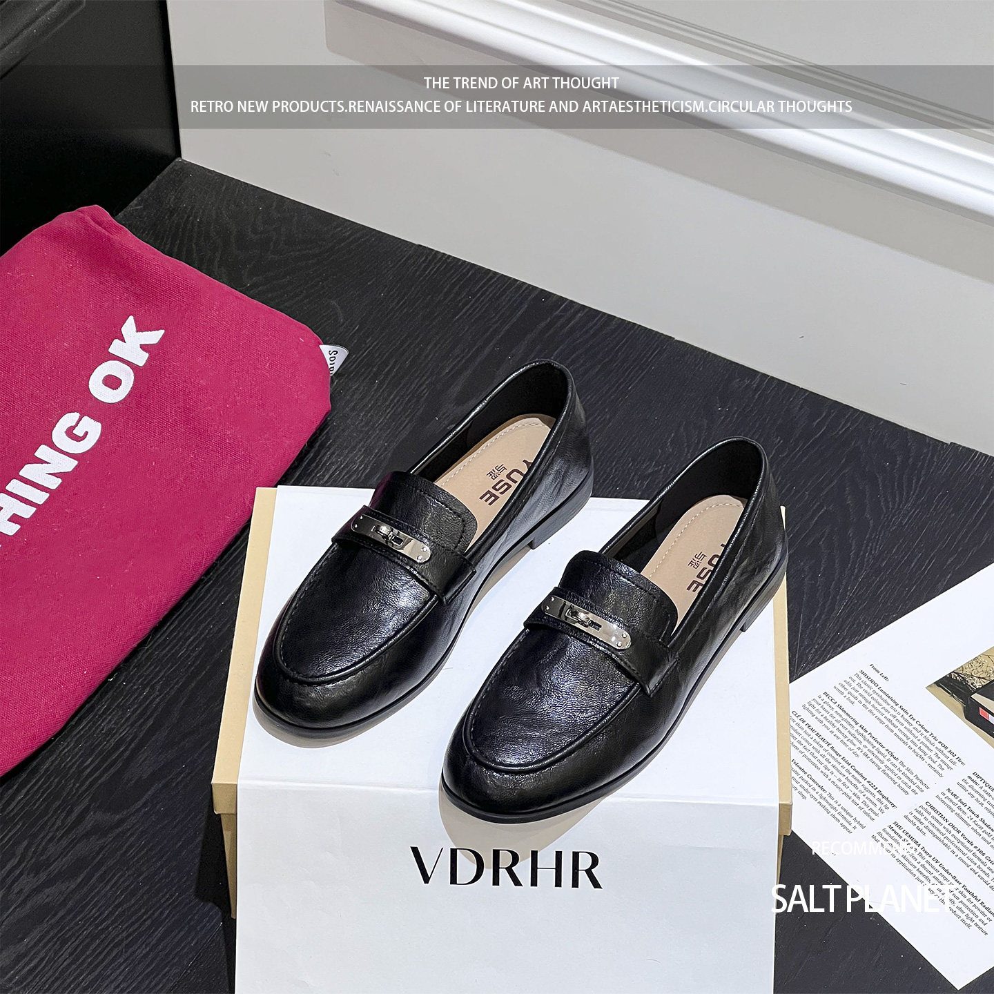 2026春季新款浅口英伦风皮带扣乐福鞋女平底小皮鞋百搭舒适单鞋,女鞋,乐福鞋（豆豆鞋）,淘宝优惠券,粉丝福利购,淘宝优惠卷