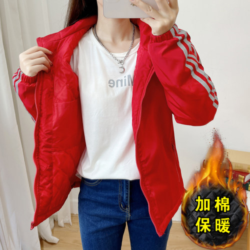 女士夹棉二棉外套大码棉衣