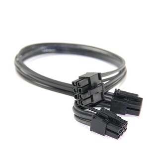 长城模块电源8pin转双6pin显卡转接线8pin转双6pin供电线8转双6线