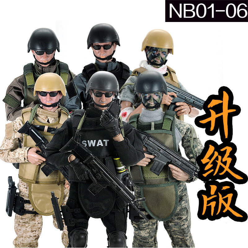 警察玩偶关节可动衣服礼物兵人
