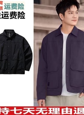 YD安踏樊振东同款美式休闲衬衫外套男士工装夹克上衣152617613