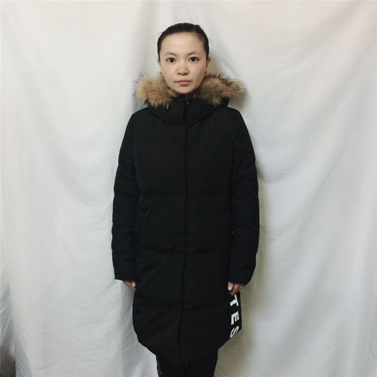 好物价 安踏正品运动服羽绒服女中长款休闲潮款羽绒外套16847975