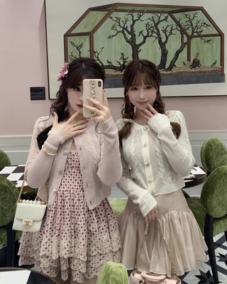 Starry全羊毛圆领钻扣日系开衫