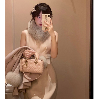 Starry日系千金收腰纱绘子连衣裙