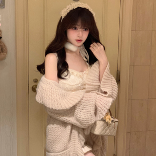 Starry甜美日杂感 补货引导链接 重工丝绒蕾丝花边日系吊带小上衣