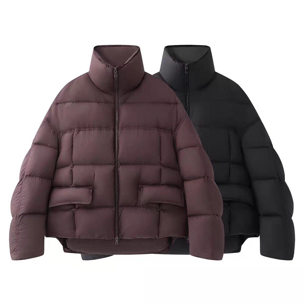 鸭绒羽绒服 立领双头拉链翻盖口袋加厚保暖百搭款面包服 外套0.68,女装/女士精品,羽绒服,淘宝优惠券,粉丝福利购,淘宝优惠卷