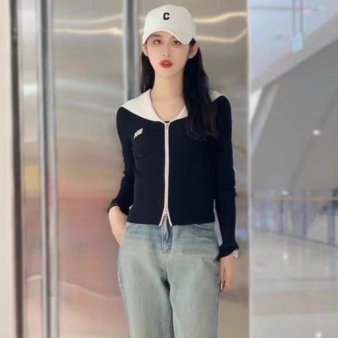 海军领减龄修身百搭秋冬针织衫