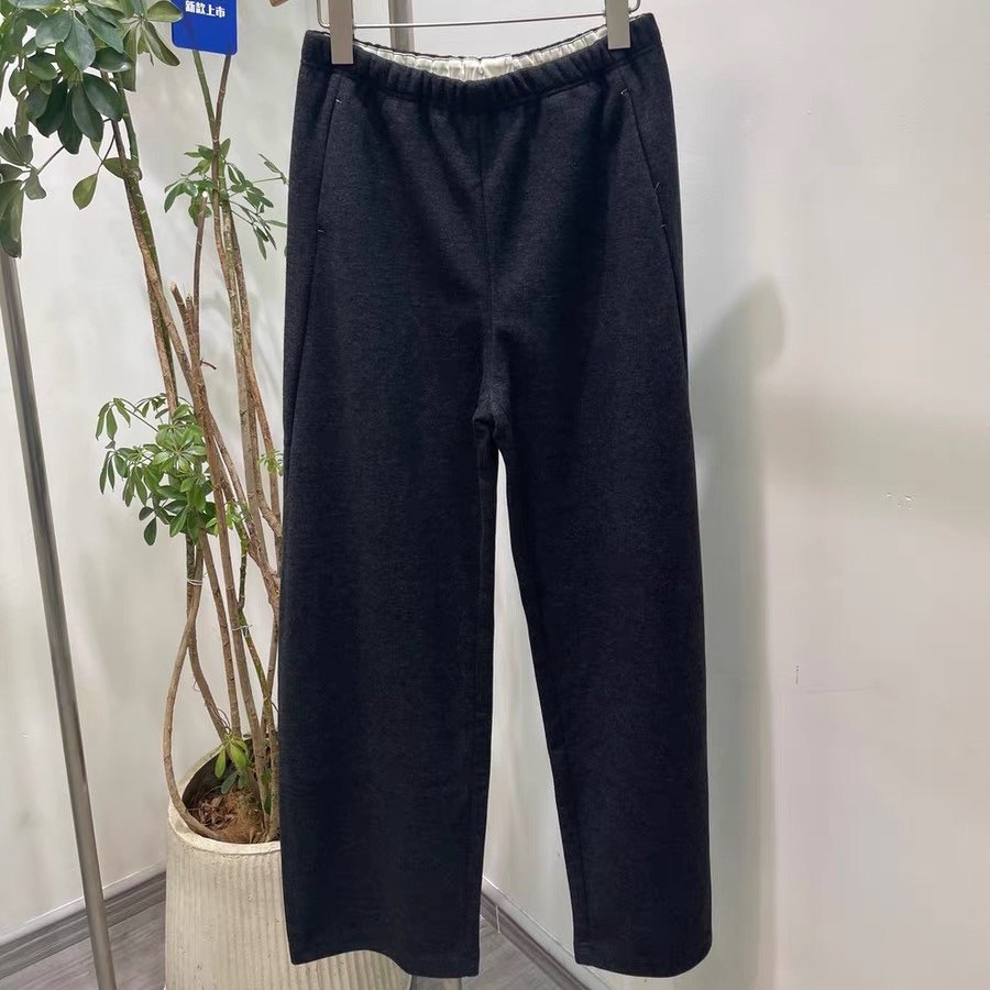 休闲裤 松紧腰双口袋后翻盖设计加薄绒秋冬休闲百搭直筒 长裤0.72,女装/女士精品,休闲裤,淘宝优惠券,粉丝福利购,淘宝优惠卷