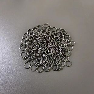 无缝小环圆环银金黑色手工DIY饰品配件连接扣闭口铜环半角不上锈