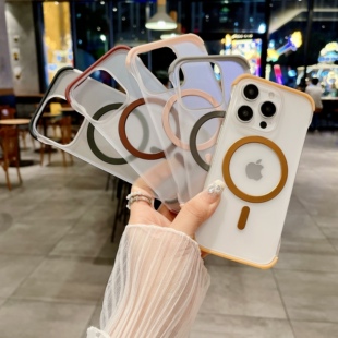 适用苹果16promax手机壳iphone15por磁吸magsafe无边框ip13半包iph12磨砂14pm硬壳apple超薄plus男peo女mas