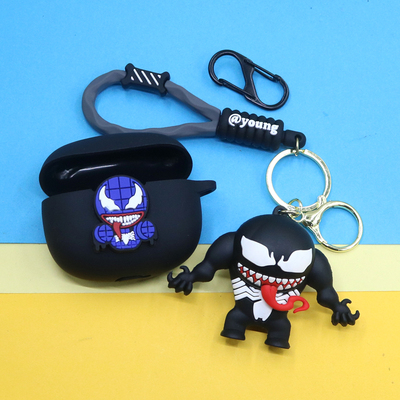 适用荣耀Earbuds X3i蓝牙耳机保护套3PRO可爱卡通动漫复仇联盟死侍蜘蛛侠奇异博士挂饰X2SE防摔硅胶软壳