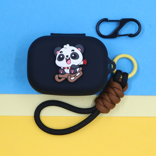 适用B&O Beoplay EX蓝牙耳机保护套Eleven潮酷个性萌可爱动漫卡通滑雪眼镜帽熊猫手绳挂饰连体防摔硅胶软壳