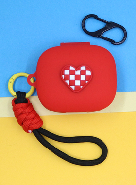 适用小米Redmi 红米Buds 6PLAY蓝牙耳机保护套6S活力版SE潮酷个性创意小熊爱心蘑菇手绳挂饰Buds5硅胶软壳