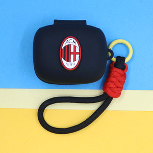 适用声阔C40i太空舱PRO耳夹式蓝牙耳机保护套C30i潮酷足球皇马萨仁AC国际米兰马竞多特编织手绳挂饰硅胶软壳