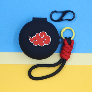 适用荣耀Earbuds A Pro蓝牙耳机保护套个性可爱萌动漫卡通火影忍者晓组织鸣人佐助卡卡西手绳挂饰硅胶软壳