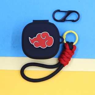 2代无线蓝牙耳机保护套动漫卡通火影忍者晓组织鸣人卡卡西佐助连体硅胶软壳 2小方糖1 适用铁三角ATH SQ1TW