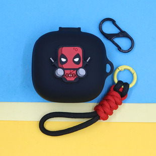 Fit潮酷可爱萌卡通死侍大兵超人雷神手绳挂饰连体防摔硅胶软壳 Pro蓝牙耳机保护套Powerbeats 适用Beats Fit