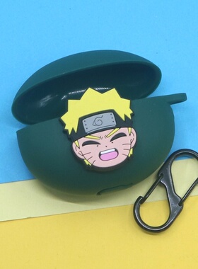 适用QCY Crossky C30S/C50耳夹式蓝牙耳机保护套AilyPods/T20潮酷动漫火影忍者卡卡西佐助鸣人晓组织硅胶软壳