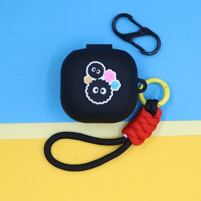 适用荣耀Earbuds X9蓝牙耳机保护套EarbudsS潮酷可爱萌卡通龙猫煤炭精灵手绳挂饰防摔硅胶软壳