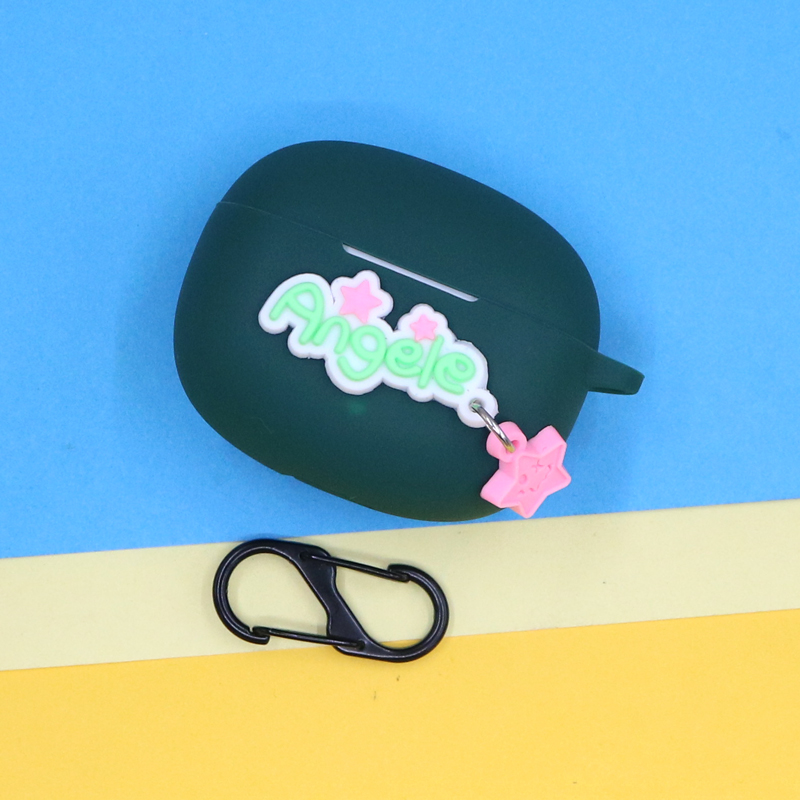 适用华为荣耀Earbuds X7/X8/A蓝牙耳机保护套LCHSE X7e/X7i潮酷简约可爱萌天使Angele星星挂饰连体硅胶软壳