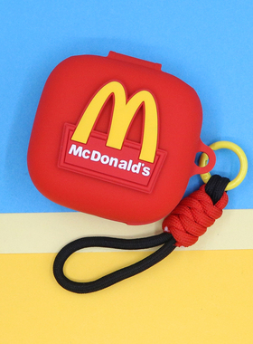 适用Beats Fit Pro蓝牙耳机保护套Powerbeats Fit潮酷创意可爱萌M记英文快乐100%手绳挂饰连体防摔硅胶软壳