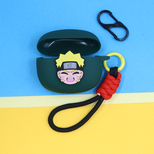 适用红米buds6/8pro/5pro蓝牙耳机保护套Buds6/8青春版电竞版潮酷动漫火影忍者鬼灭之刃鸣人手绳挂饰硅胶软壳
