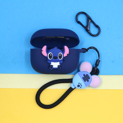 适用红米buds 6pro/5pro蓝牙耳机保护套Buds6青春版潮酷小清新可爱萌动漫史迪仔奇卡通手绳挂饰硅胶软壳