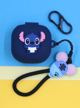 适用JBL WAVE FLEX 2蓝牙耳机保护套T280 TWS X3/X2 COMPACT潮酷个性小清新可爱萌动漫史迪仔奇卡通手绳挂饰