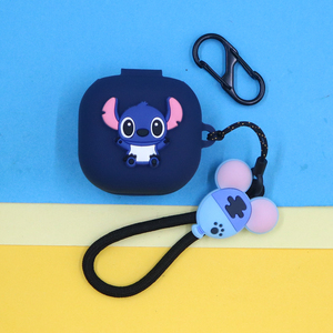 适用JBL WAVE FLEX 2蓝牙耳机保护套T280 TWS X3/X2 COMPACT潮酷个性小清新可爱萌动漫史迪仔奇卡通手绳挂饰