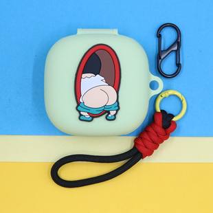 适用倍思BF1挂耳开放式蓝牙耳机保护套个性创意可爱萌卡通随意门蓝猫蜡笔小新库洛米手绳挂饰硅胶软壳