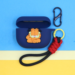 适用Jabra捷波朗Elite 8 Active蓝牙耳机保护套E10潮酷个性萌可爱卡通小新KT咖啡猫听歌表情手绳挂饰硅胶软壳