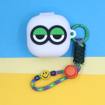 适用Sony索尼LinkBuds Open蓝牙耳机保护套LinkBudsFit个性小清新可爱简约萌卡通大眼睛爱心手绳挂饰硅胶壳