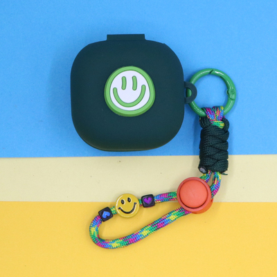 适用Sony索尼LinkBuds Open蓝牙耳机保护套LinkBudsFIT小清新可爱开心阳光笑脸爱心手绳挂饰简约硅胶软壳